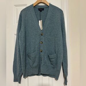 Brooks Brothers Teal Cardigan Sweater